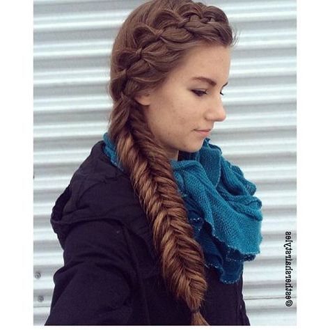 "4 Strand Braid Into Fishtail!! .  (View 14 of 25)