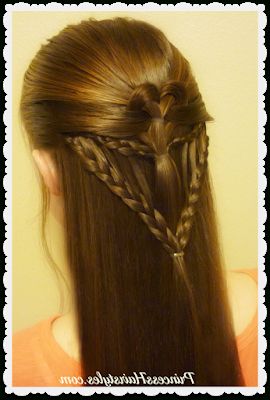 Arrow Braid Heart Hairstyle For Valentine's Day Within Newest Heart Braids Hairstyles (Photo 15 of 25)