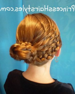 Basket Weave Braid Woven Bun Hairstyle | Hairstyles For Intended For Most Current Intricate Braided Updo Hairstyles (View 19 of 25)