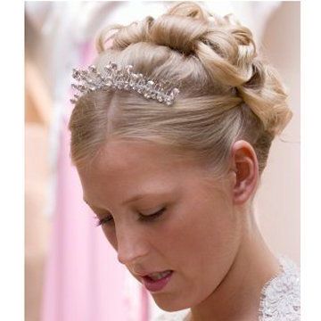 Bridesmaid Hairstyles Flower Tiara | Prom Tiara Hairstyles Intended For Most Recently Bridal Crown Braid Hairstyles (View 4 of 25)