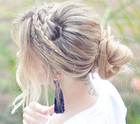 Casual Braids Updo Hairstyles – Popular Haircuts Inside Current Messy Elegant Braid Hairstyles (View 11 of 25)