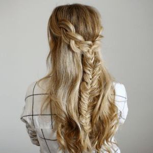 Combination Braids | Hair Styles, Travel Hairstyles, Fish Inside Most Popular Fishtail Updo Braid Hairstyles (View 11 of 25)