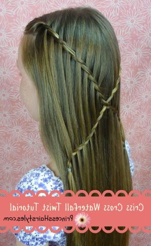 Criss Cross Waterfall Twist Braids | Hairstyles For Girls With Most Current The Waterfall Braid Hairstyles (View 16 of 25)