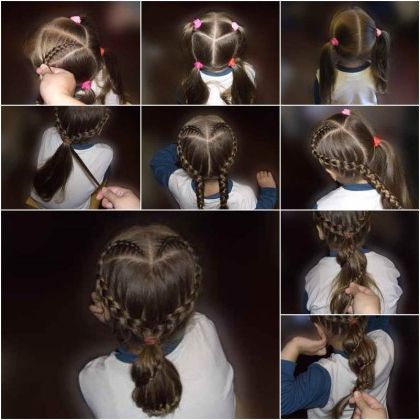 Diy Heart Shaped Braids Hairstyle Throughout Most Recently Heart Braids Hairstyles (Photo 6 of 25)