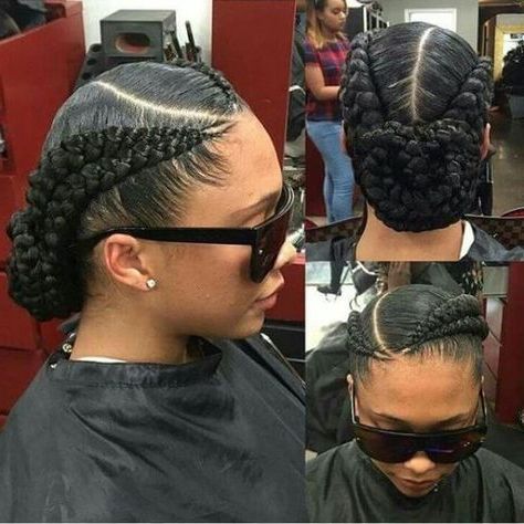 Double Cornrow French Braid – Braided Hairstyles For Black With Regard To Most Recently Double Rose Braids Hairstyles (View 12 of 25)