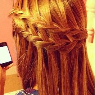 Double Waterfall Braid | Love Hair, Great Hair, Cool Pertaining To Best And Newest The Waterfall Braid Hairstyles (Photo 6 of 25)