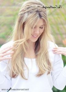 Easy Boho Hairstyle For Long Hair – 20 Trendy Half Braided Pertaining To 2020 Rope Crown Braid Hairstyles (Photo 16 of 25)