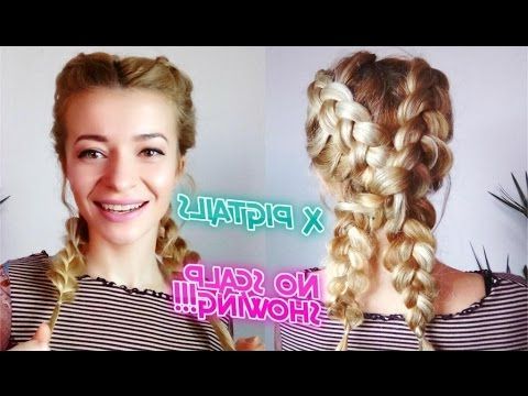 Easy Hairstyle Double Dutch Braids Kim Kardashian Inspired Within Recent Double Dutch Braids Hairstyles (View 24 of 25)