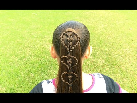 ?valentines Heart Accents On A Ponytail? – Youtube In 2020 Regarding Best And Newest Heart Braids Hairstyles (View 23 of 25)