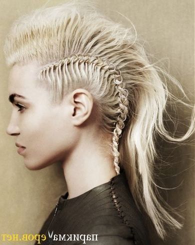 Faux Undercut Hair | Mohawk Hairstyles, Punk Hair, Braided Throughout Most Recent Pouf Braided Mohawk Hairstyles (View 5 of 25)