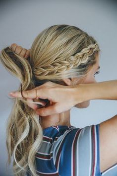 Hair How To: The Double Dutch Braid Bun | Hair Styles In Most Up To Date Double Dutch Braids Hairstyles (Photo 9 of 25)