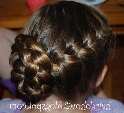 Hairdo How To: Lesson 95: Rounded French Braid With Side Intended For Best And Newest Reverse Braided Buns Hairstyles (Photo 7 of 25)