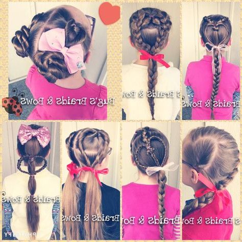 Heart Hairstyles ? #bugsbraidsandbows (with Images With Regard To Most Up To Date Heart Braids Hairstyles (View 22 of 25)