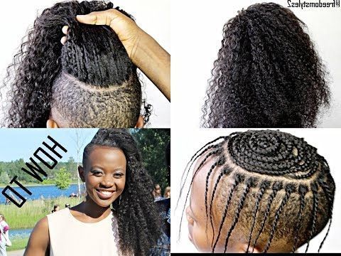How To Do A Versatile Sew In Hairstyle / With Shaved Sides Pertaining To Most Recently Pancaked Side Braid Hairstyles (View 5 of 25)