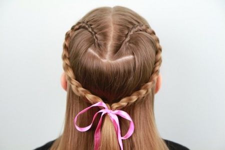 Lace Braid Heart | Valentine's Day Hairstyles – Cute Girls Regarding Best And Newest Heart Braids Hairstyles (View 3 of 25)