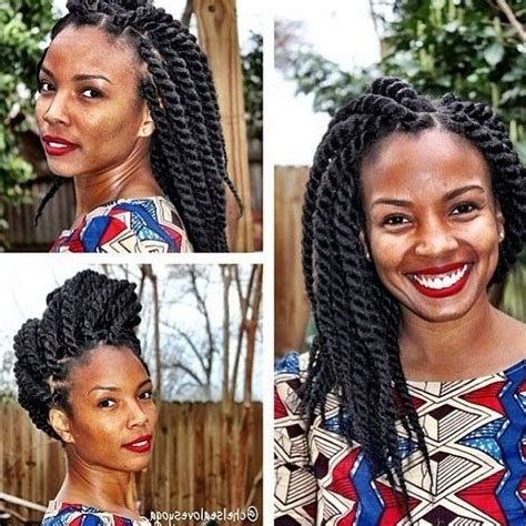Marley Twists Natural Hairstyle – Name | Natural Hair For Latest Marley Twists High Ponytail Hairstyles (View 20 of 25)