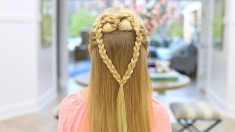 Mermaid Heart Braid | Valentine's Day Hairstyle – Cute Intended For Recent Heart Braids Hairstyles (View 18 of 25)