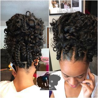 @naturally_youniquebox Braided Messy Bun #protectivestyles With Most Current Messy Elegant Braid Hairstyles (Photo 24 of 25)