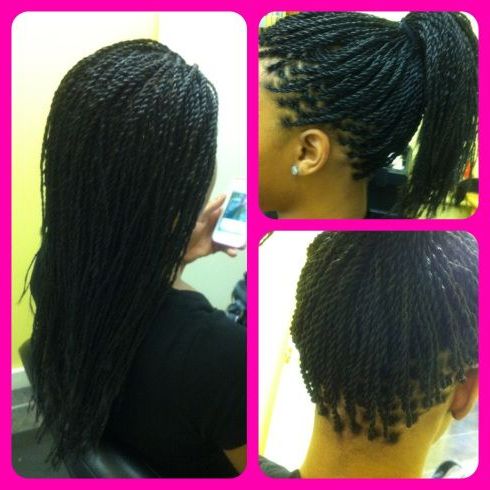 No Knot Senegalese Twists | Twist Hairstyles, Braids With Throughout Latest Rope Half Braid Hairstyles (Photo 10 of 25)