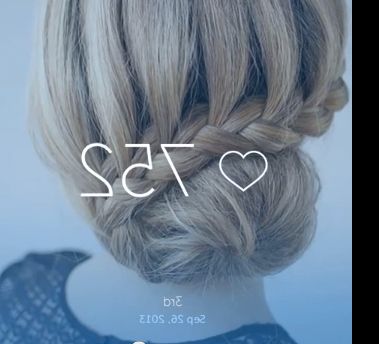 Perimeter Braid Into A Softly Rolled Bun. | Bun Hairstyles In Most Recent Reverse Braided Buns Hairstyles (Photo 13 of 25)