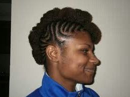Pinerrin Davis On Natural Hair | Braided Mohawk Hairstyles Within Best And Newest Pouf Braided Mohawk Hairstyles (Photo 16 of 25)