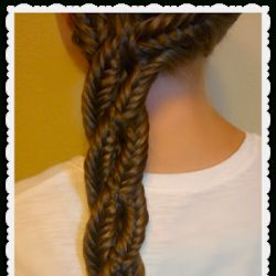 Quick, Easy & Cute Heart Ponytail | Fishtail Braid Inside Current Heart Braids Hairstyles (View 24 of 25)