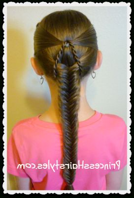 Suspended Fishtail Braided Hairstyle | Hairstyles For Within Best And Newest Braid Tied Updo Hairstyles (Photo 21 of 25)