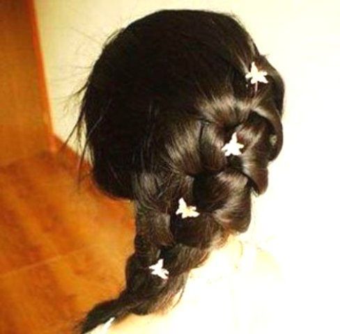 Sweet Braid Hairstyle With Recent Folded Braided Updo Hairstyles (View 5 of 25)