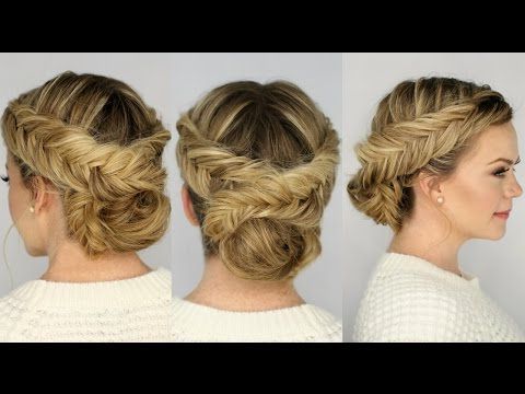 The Fishtail Braid: 8 Hairstyles For Long Hair | Updo With Regard To Current Fishtail Updo Braid Hairstyles (View 6 of 25)