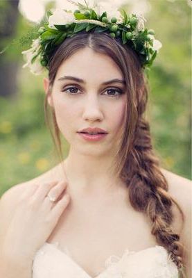 Wedding Hairstyles | Haircuts For Brides: Flowers In Your Hair For Best And Newest Boho Braided Half Do Hairstyles (View 11 of 25)