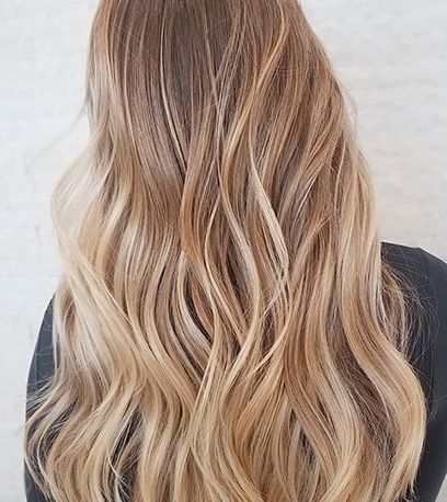 17 Champagne Blonde Ideas & Formulas | Wella Professionals For Warm Blonde Balayage Hairstyles (View 14 of 25)