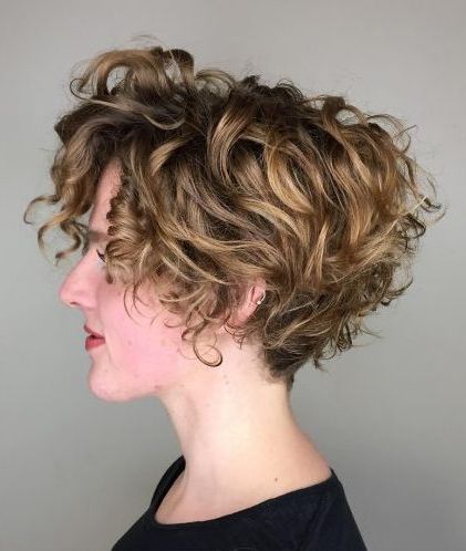 25 Beautiful And Easy Hairstyles For Short Curly Hair Intended For Most Recently Curly Pixie Hairstyles With Segmented Undercut (View 13 of 25)