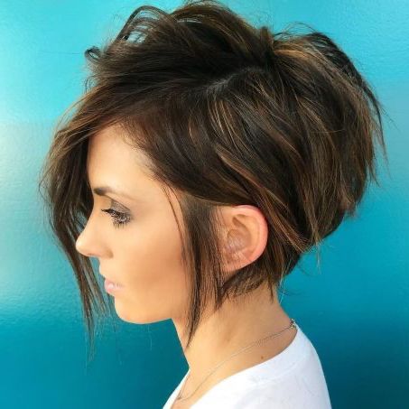 60 Gorgeous Long Pixie Hairstyles | Short Asymmetrical For Current Asymmetrical Pixie Hairstyles With Pops Of Color (View 12 of 25)