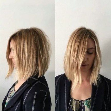 62 Ideas For Haircut Lob Straight Textured Bob | Shoulder With Lob Hairstyles With A Face Framing Fringe (Photo 21 of 25)