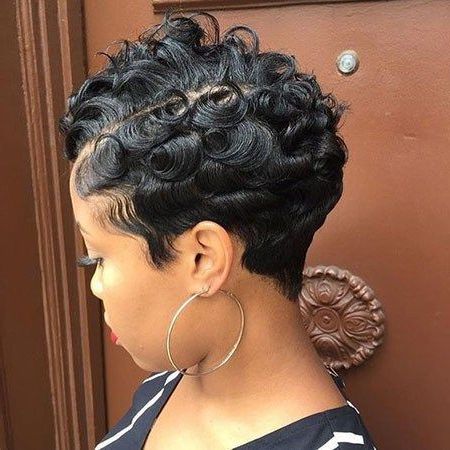 68 Short Pixie Hairstyles For Black Women Best Short Pixie Inside Recent Curly Pixie Hairstyles With Segmented Undercut (View 25 of 25)