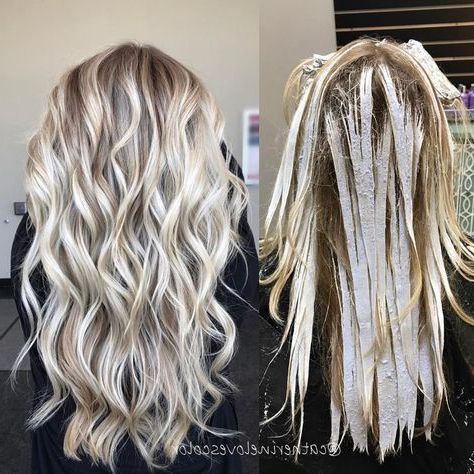 Ashy Icy Platinum Blonde Hair | Hair Styles, Long Hair Intended For Shaggy Bob Hairstyles With Blonde Balayage (View 21 of 25)