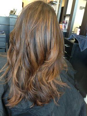Balayage Back View. Love How Soft The Highlights Look Inside Balayage Highlights For Long Bob Hairstyles (Photo 15 of 25)