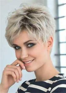 Beautiful Fashion Boy Cut Short Gray Pixie Cut Full Wigs For Most Recently Gray Short Pixie Cuts (View 2 of 25)