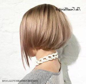 Blonde Contouring – 40 Chic Angled Bob Haircuts – The With Regard To Most Popular Sleek Coif Hairstyles With Double Sided Undercut (Photo 12 of 25)