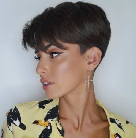 Close Cropped Pixie With Shaved Sideburns | Feminine Short Throughout Most Recently Shaved Sides Pixie Hairstyles (View 5 of 25)