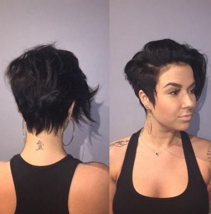 Haircut Short Neck Long Pixie 43 Ideas For 2019 | Haircut Pertaining To Best And Newest Long Pixie Hairstyles With Skin Fade (View 4 of 25)
