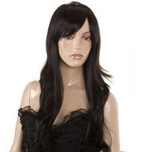 Long Black Wavy Wig | In The Style Of Nicole Scherzinger Within Textured Haircuts With A Fringe And Face Framing (Photo 16 of 25)
