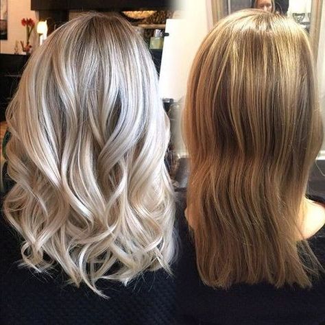 Love This Transformation From Brassy To Bright Baby Blonde With Warm Blonde Balayage Hairstyles (View 2 of 25)