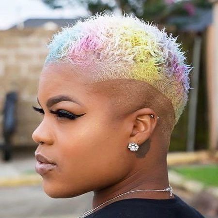 Mohawk Hair With Shaved Sides Short Natural Hairstyles With Latest Shaved Sides Pixie Hairstyles (View 17 of 25)
