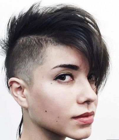 Pin On Best Hairstyles For Women Within Most Recently Shaved Sides Pixie Hairstyles (View 14 of 25)