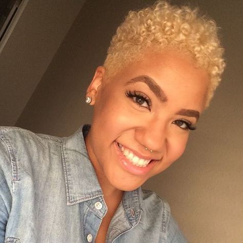 Pin On Black Natural Hairstyles, Short Inside Best And Newest Short Hairstyles With Blue Highlights And Undercut (View 17 of 25)