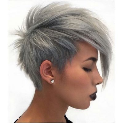 Pin On Coloring Grey Short Pixie Throughout Latest Gray Short Pixie Cuts (View 1 of 25)