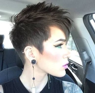 Pin On Hair With Regard To Most Up To Date Razor Cut Pink Pixie Hairstyles With Edgy Undercut (View 15 of 25)