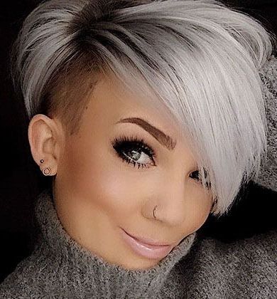 Pin On Hair With Regard To Newest Short Hairstyles With Blue Highlights And Undercut (View 23 of 25)