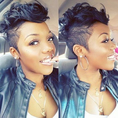 Pin On Sassy! Pertaining To 2018 Shaved Sides Pixie Hairstyles (View 4 of 25)